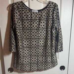 Black and tan top NWT.